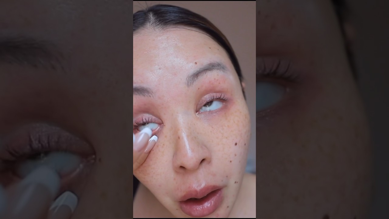 シミそばかすだらけの顔が激変するASMRメイク#マリリン #カットクリース