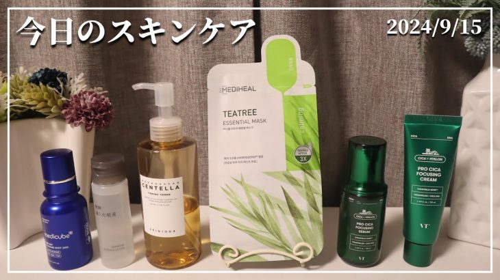 【今日のスキンケア】楽天SSとメガ割で購入した日用品や食品を紹介しながらスキンケア【medicube/無印良品/SKIN1004/MEDIHEAL/VTCOSMETICS】