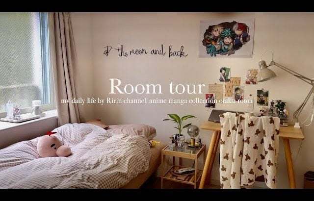 [Room tour](ENG)アニメオタク|1R|一人暮らし🌱シンプルに好きなものに囲まれたい部屋🕯️🌙anime|楽天*DAISO*IKEA*百均*ニトリ*無印*